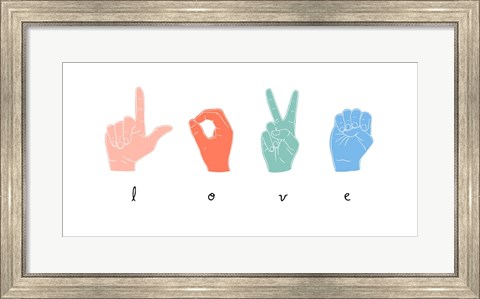 Framed Love Languages III Print