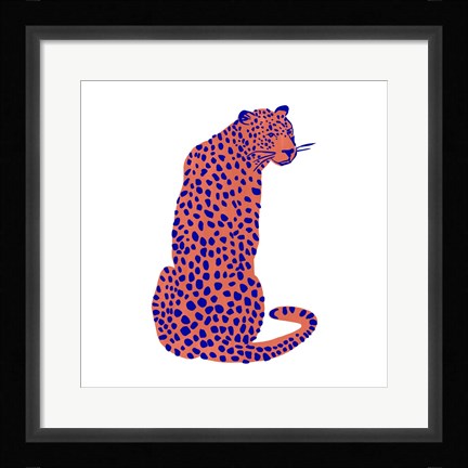 Framed Bright Leopard II Print