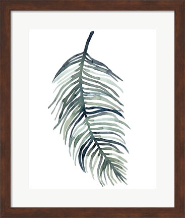 Framed Watercolor Palm Leaves I Print