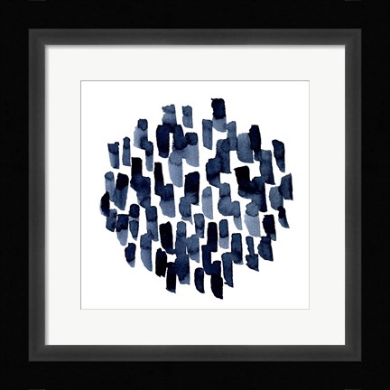 Framed Hatch Marks II Print