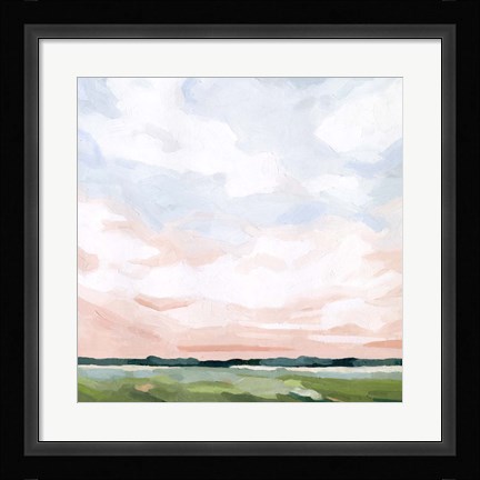Framed Pink Morning Horizon II Print