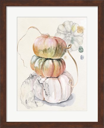 Framed Harvest Pumpkins I Print