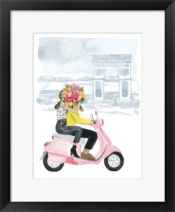 Framed Paris in Love I Print