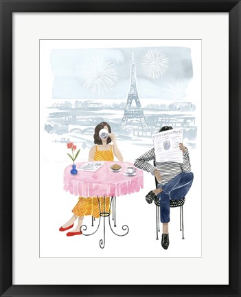 Framed Paris in Love II Print