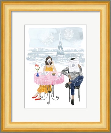 Framed Paris in Love II Print