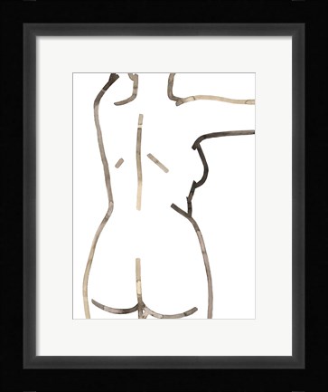 Framed Her Lines II Print