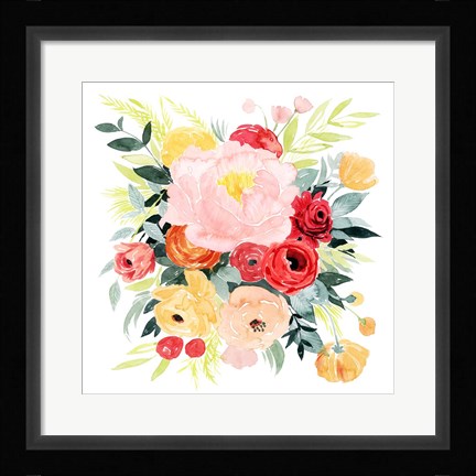 Framed Beaute Flora II Print