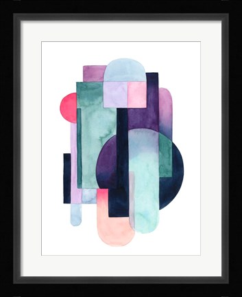 Framed Urban Deco I Print