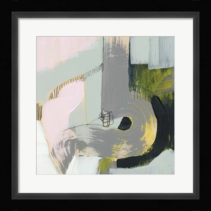 Framed Pastel Strokes II Print