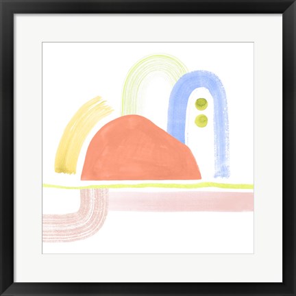 Framed Playful Pike I Print