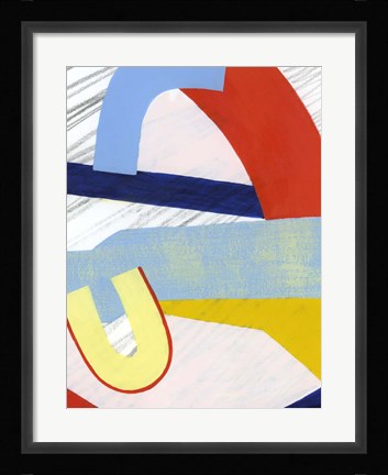 Framed Simple Scribbles III Print