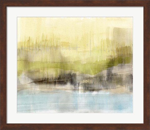Framed Feathered Fields I Print