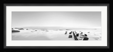 Framed Black &amp; White Water Panel III Print