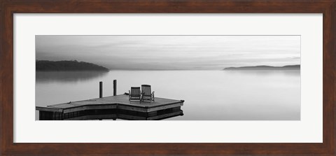 Framed Black &amp; White Water Panel XI Print