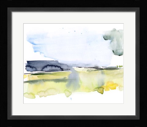Framed Paynes Gray Plains II Print