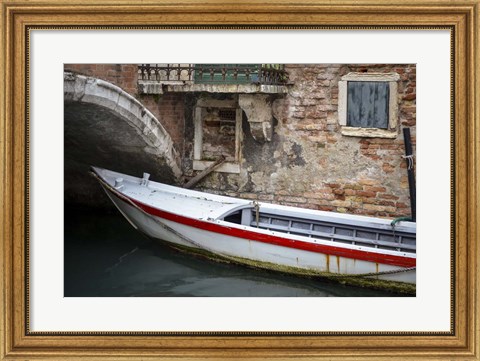 Framed Venice Workboats III Print