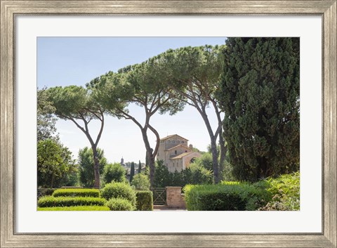 Framed Rome Landscape I Print