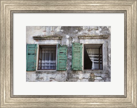 Framed Catching the Breeze - Kotor, Montenegro Print