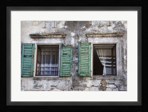 Framed Catching the Breeze - Kotor, Montenegro Print