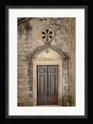 Framed Distinguished Entrance - Kotor, Montenegro Print