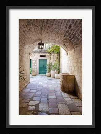 Framed Enchanting Passageway - Kotor, Montenegro Print