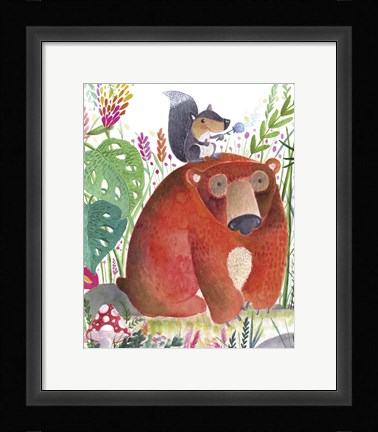 Framed Forest Pals II Print