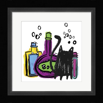 Framed Toilin' Trouble I Print