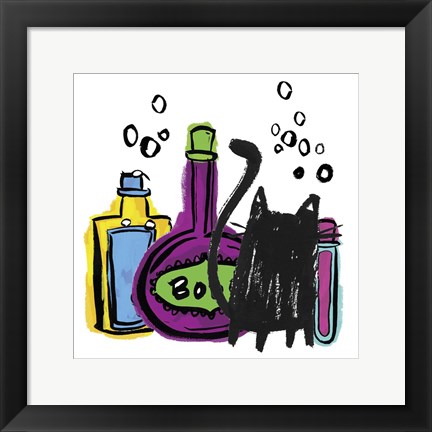 Framed Toilin' Trouble I Print