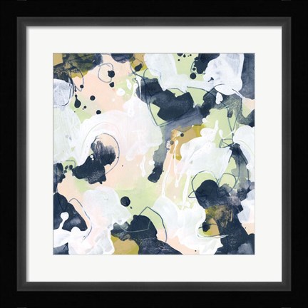 Framed Cellular Patina I Print