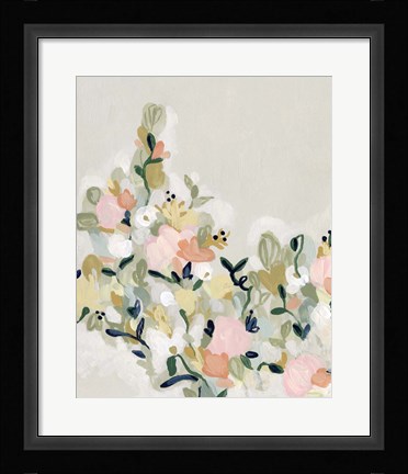 Framed Blushing Blooms II Print