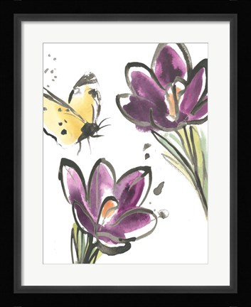 Framed Ink Wash Garden VI Print