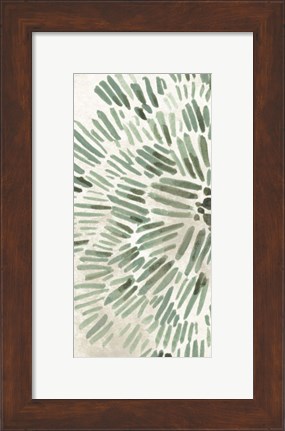 Framed Green Flowerhead I Print