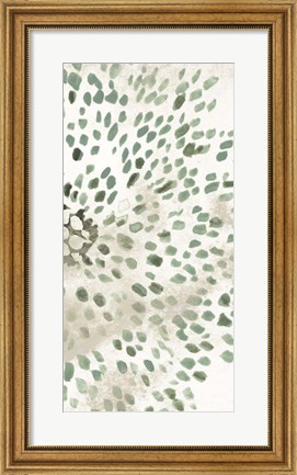Framed Green Flowerhead II Print
