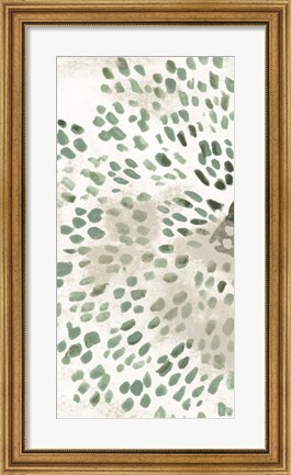 Framed Green Flowerhead III Print