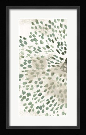 Framed Green Flowerhead III Print