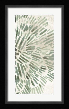 Framed Green Flowerhead IV Print