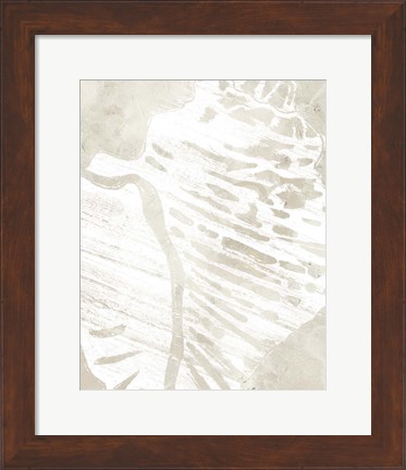 Framed Linen Tropical Silhouette III Print