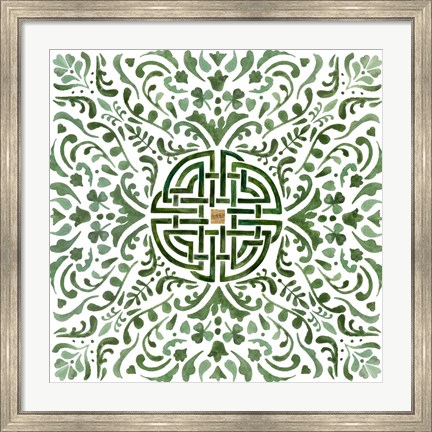 Framed Celtic Knot I Print
