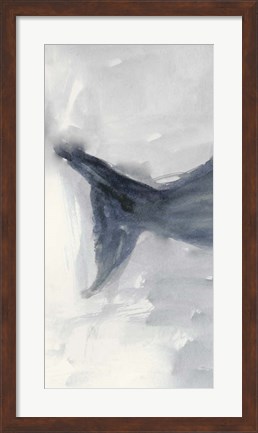 Framed Blue Whale Triptych I Print