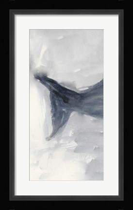 Framed Blue Whale Triptych I Print