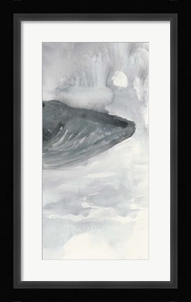 Framed Blue Whale Triptych III Print