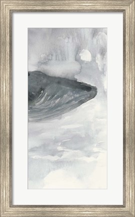 Framed Blue Whale Triptych III Print
