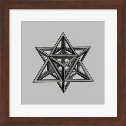 Framed Equilateral Vertex II Print