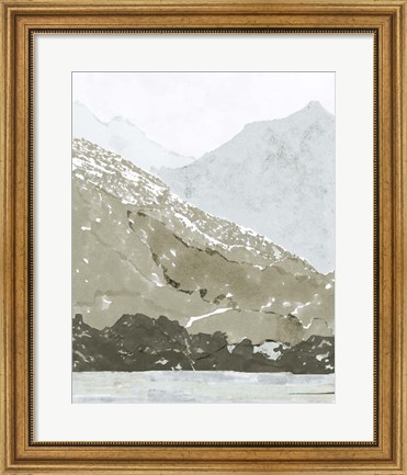 Framed Watercolor Mountain Retreat IV Print
