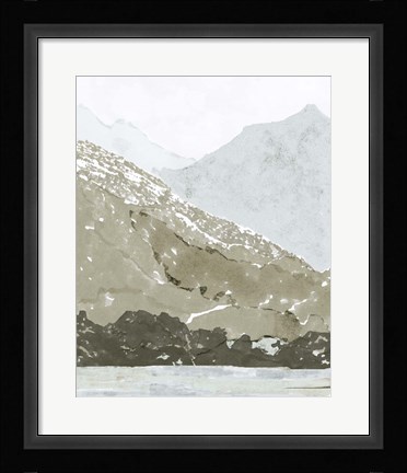 Framed Watercolor Mountain Retreat IV Print