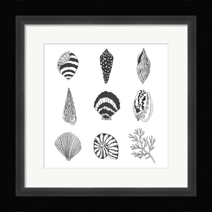 Framed Sea Whispers I Print