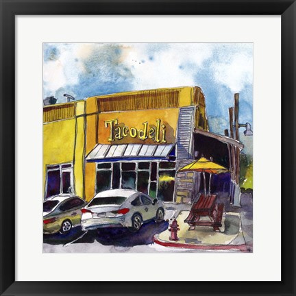 Framed Urban Scape IV Print