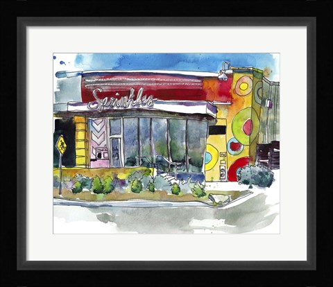 Framed Urban Points of Interest II Print