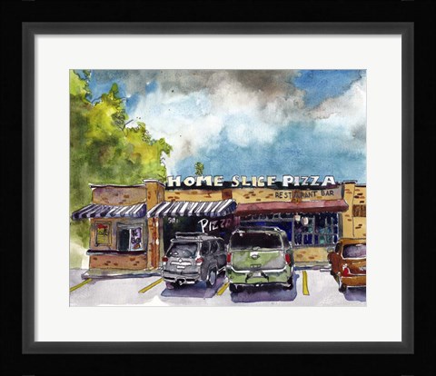 Framed Urban Points of Interest IV Print