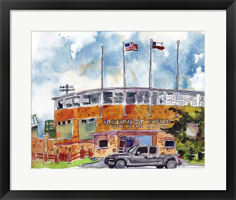 Framed Urban Points of Interest V Print